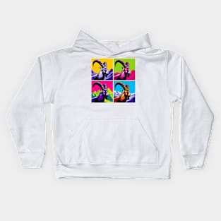 Mountain Majesty - Pop Art Alpine Ibex Kids Hoodie